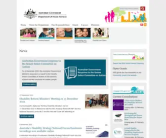 DSS.gov.au(Department of Social Services) Screenshot