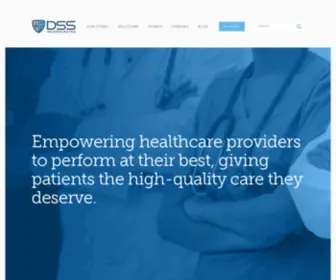 Dssinc.com(People are the heart of healthcare. That's why DSS) Screenshot