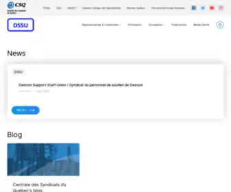 Dssu.qc.ca(Un site utilisant Les sites de CSQ Builder) Screenshot