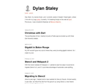 Dstaley.com(Dylan Staley) Screenshot