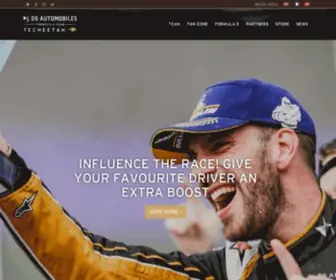 Dstecheetah.com(DS TECHEETAH Formula E Team) Screenshot