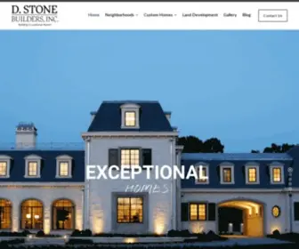 Dstonebuilders.com(Top Custom Home Builder in NC) Screenshot