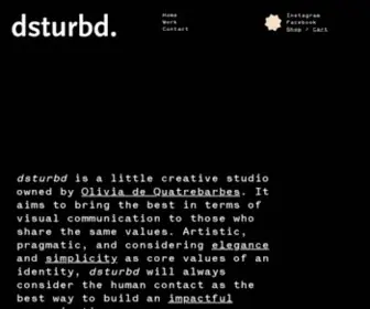 Dsturbd.com(Graphic design) Screenshot