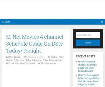 DSTvguide.com(DStv Guide) Screenshot