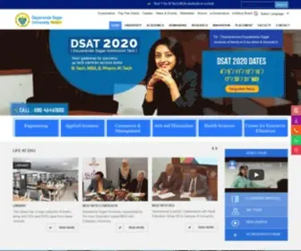Dsu.edu.in(Dayananda Sagar University) Screenshot