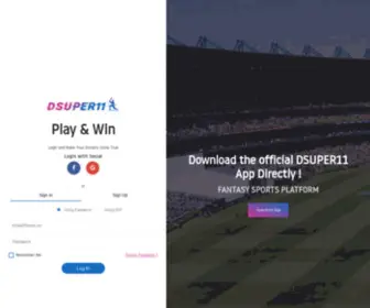 Dsuper11.com(Play Fantasy Cricket Game Online) Screenshot