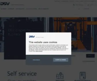 DSV.com(Global transport and logistics) Screenshot