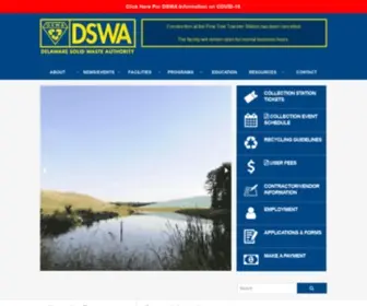 Dswa.com(Delaware Solid Waste Authority) Screenshot