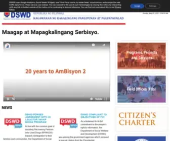 DSWD.gov.ph(Department of Social Welfare and Development) Screenshot