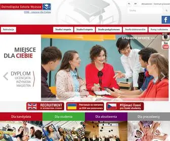 DSW.edu.pl(Dolnośląska Szkoła Wyższa) Screenshot
