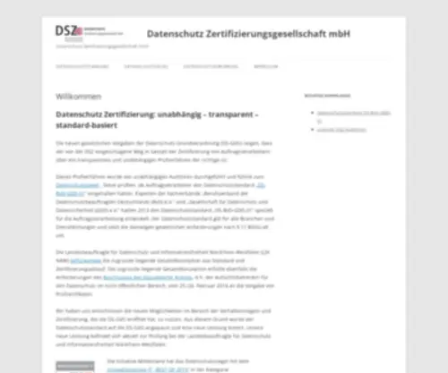 DSZ-Audit.de(Datenschutz Zertifizierungsgesellschaft mbH) Screenshot