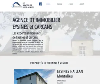 DT-Immobilier.fr(Agence du Medoc Immobilier (Bordeaux) Screenshot