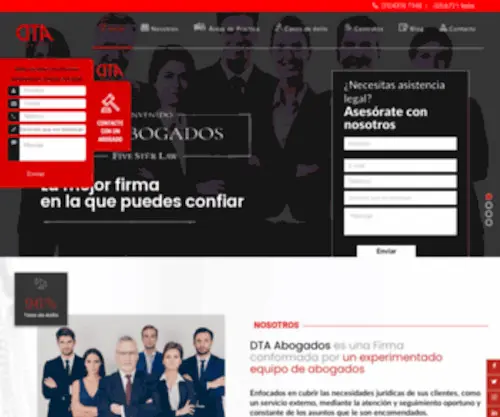 Dtaabogados.com(Inicio) Screenshot