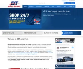 Dtauto.ca(More than just Auto Parts) Screenshot