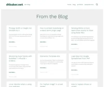 Dtbaker.com.au(WordPress & PHP & Linux Development Blog) Screenshot