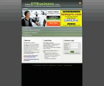 Dtbusiness.com(Law practice management) Screenshot