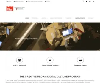 DTC-Wsuv.org(The Creative Media & Digital Culture Program) Screenshot