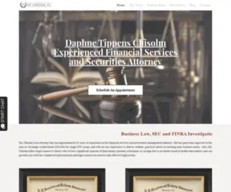 DTchisolmlaw.com(LAW OFFICES OF DT CHISOLM) Screenshot