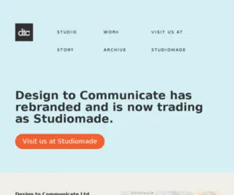 DTCstudio.co.uk(Design to communicate) Screenshot