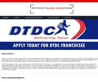 DTDCfranchise.in(DTDC Franchisee) Screenshot