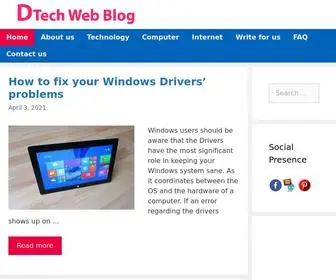 Dtechwebblog.com(Tech and Web Subjects Blogging) Screenshot