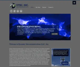 Dtecinc.com(Telecommunications E&C) Screenshot