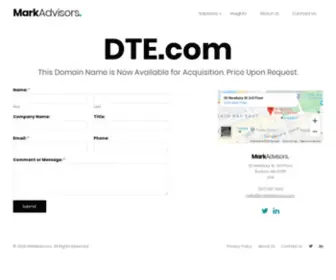 Dte.com(Contact) Screenshot