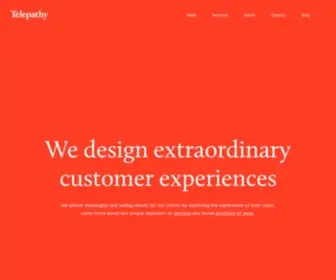 Dtelepathy.com(We're a customer experience) Screenshot