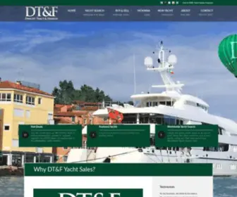 DTfyachts.com(New Yacht Sales & Brokerage) Screenshot