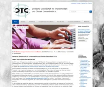 DTG.org(Deutsche Gesellschaft für Tropenmedizin) Screenshot