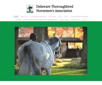 Dtha.com(Delaware Thoroughbred Horsemen's Association) Screenshot