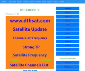 DThsat.com(Satellite TV channels Frequencies List LNB Track) Screenshot