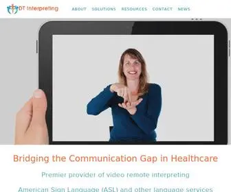 Dtinterpreting.com(DT Interpreting) Screenshot