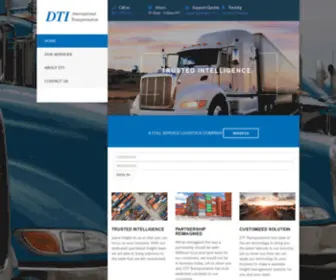 Dtitrans.com(DTI International Transportation) Screenshot