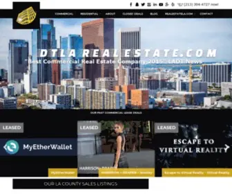 Dtlarealestate.com(Los Angeles Commercial Real Estate) Screenshot