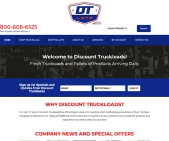 Dtlots.com(Truckloads & Pallets) Screenshot