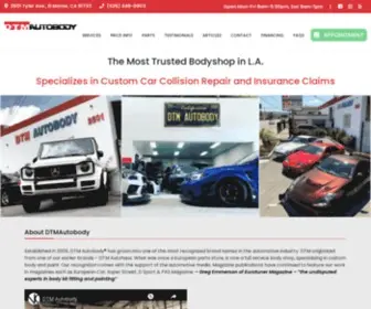 Dtmautobody.com(DTM Auto Body Shop) Screenshot