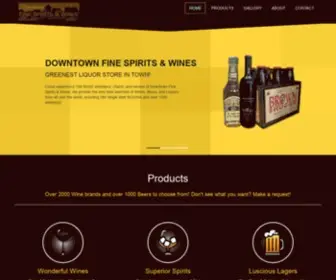 DTNFspiritsandwines.com(Downtown Fine Spirits and Wines) Screenshot