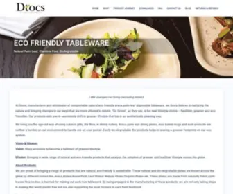 Dtocs.com(Dtocs Natural Palm Leaf Disposable Plates) Screenshot