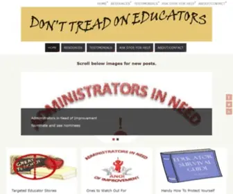 Dtoe.org(A Hub For Educator Defense) Screenshot