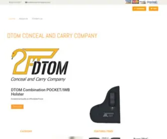 Dtomholster.com(DTOM CONCEAL AND CARRY COMPANY) Screenshot