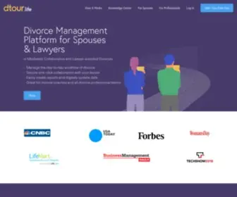 Dtour.life(Divorce Management Platform for Spouses & Lawyers in Mediated) Screenshot