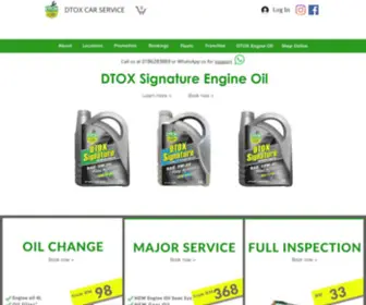 Dtox.com.my(DTOX Drive Thru Oil) Screenshot