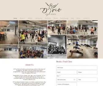 Dtriodance.com(D'Trio Dance Studio) Screenshot