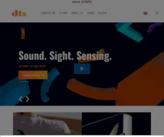 DTS.com(Sound technology) Screenshot