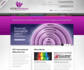 DTSSYdney.com(Australia's leading provider of Human Performance Technology) Screenshot