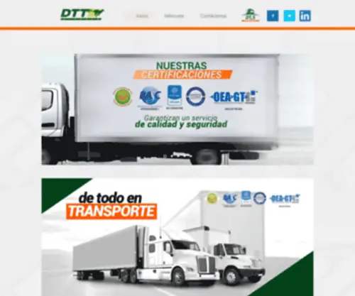 Dttaltraco.com(Transporte pesado) Screenshot