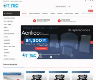 Dttec.com.mx(HP, Elitron, Xerox, Impresoras, Sublimacion, Tintas, Router, Materiales) Screenshot