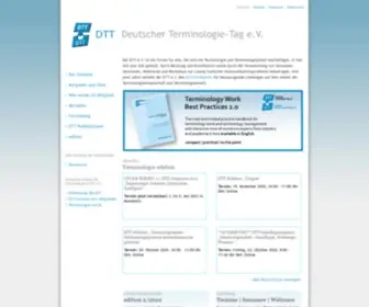 Dttev.org(DTT Deutscher Terminologie) Screenshot