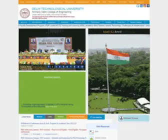 Dtu.ac.in(Delhi technological university (formerly delhi college of engineering)) Screenshot
